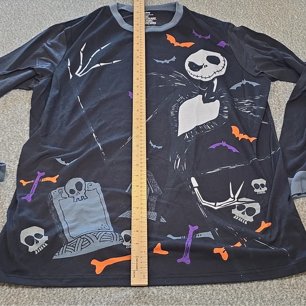 Disney Jack Skellington Nightmare Before Christmas 2pc Pajama Set Mens L